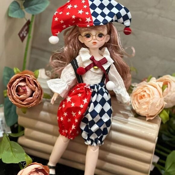 1/6 Bjd Doll Ball Jointed Blythe Smart with Clothes Anime Bjd Myou Kawaii Dolls - Picture 1 of 5